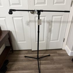 Proline Telescoping Boom Microphone Stand, Black 