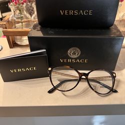 Versace brown RX glasses