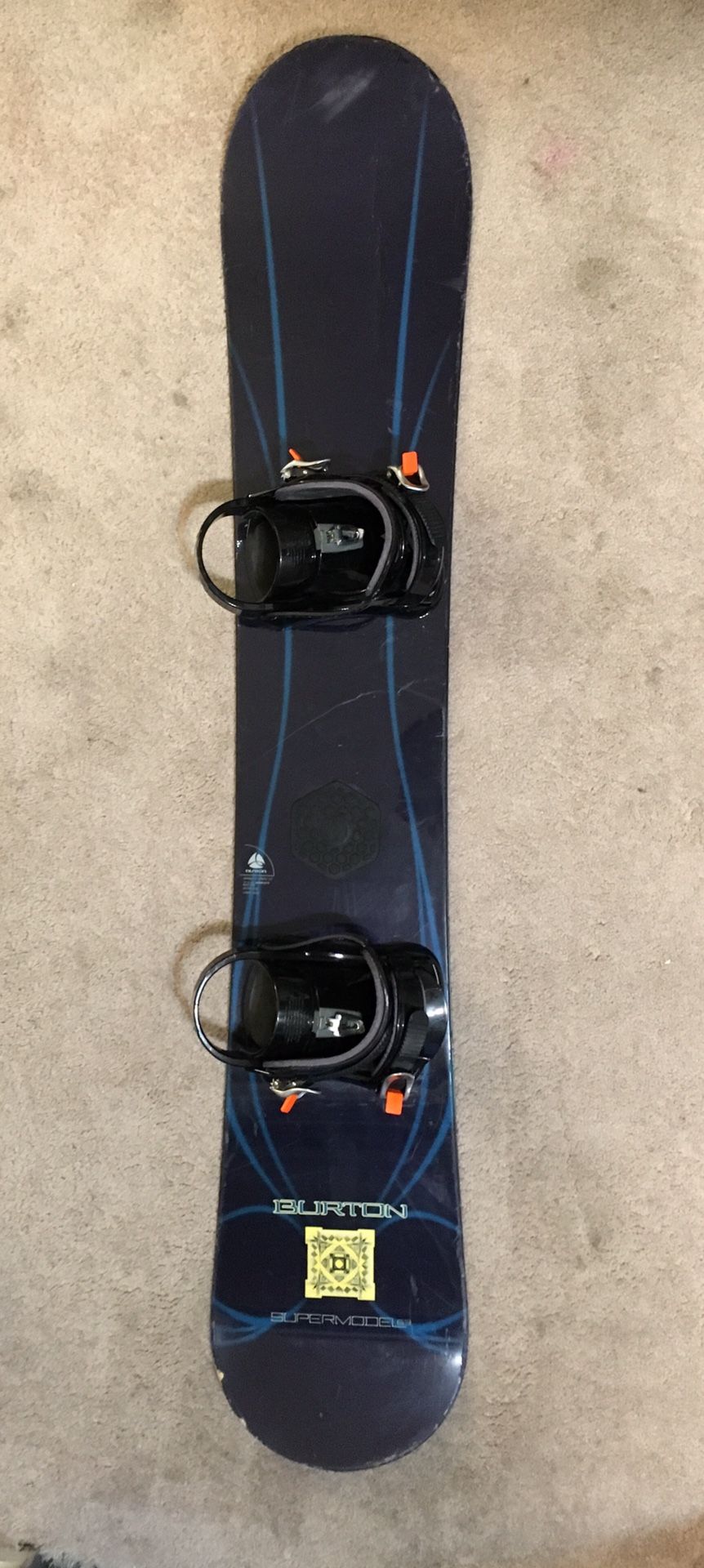 Burton Supermodel 163 Snowboard And Bindings