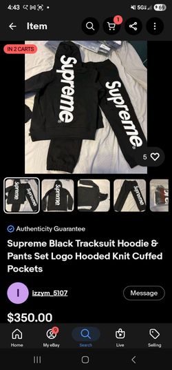 Supreme hoodie and jogger pants set