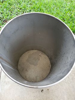 Drum stainless steel 16x24 no bottom