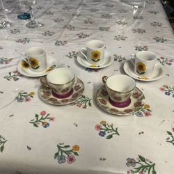 Vintage Japanese coffee cup and Saucer Sets