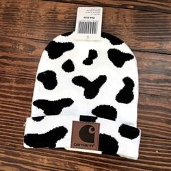 Carhartt Cow Print Adult Beanie Womens Hat 