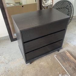Black Three Drawer Dresser