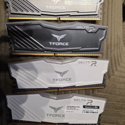 32GB (4x8GB) T-Force Delta RGB DDR4 3000MHz RAM