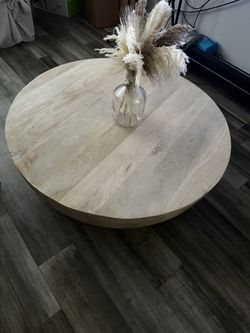 Round Wooden Coffee Table