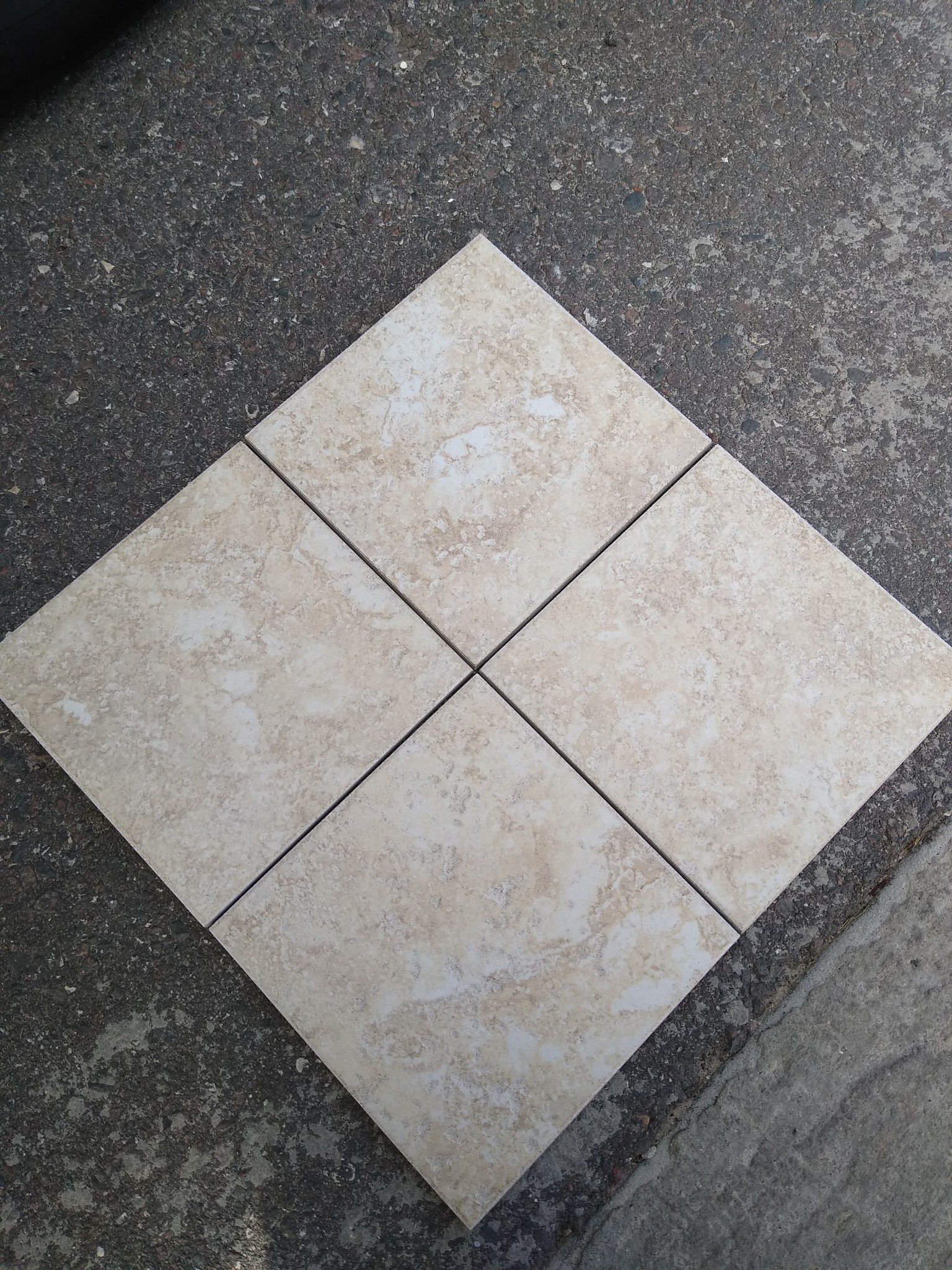 UC44 avorio 6 1/2 glazed wall tile shower floor