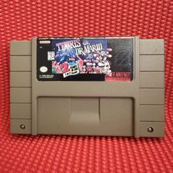 Tetris Dr Mario Super Nintendo Game
