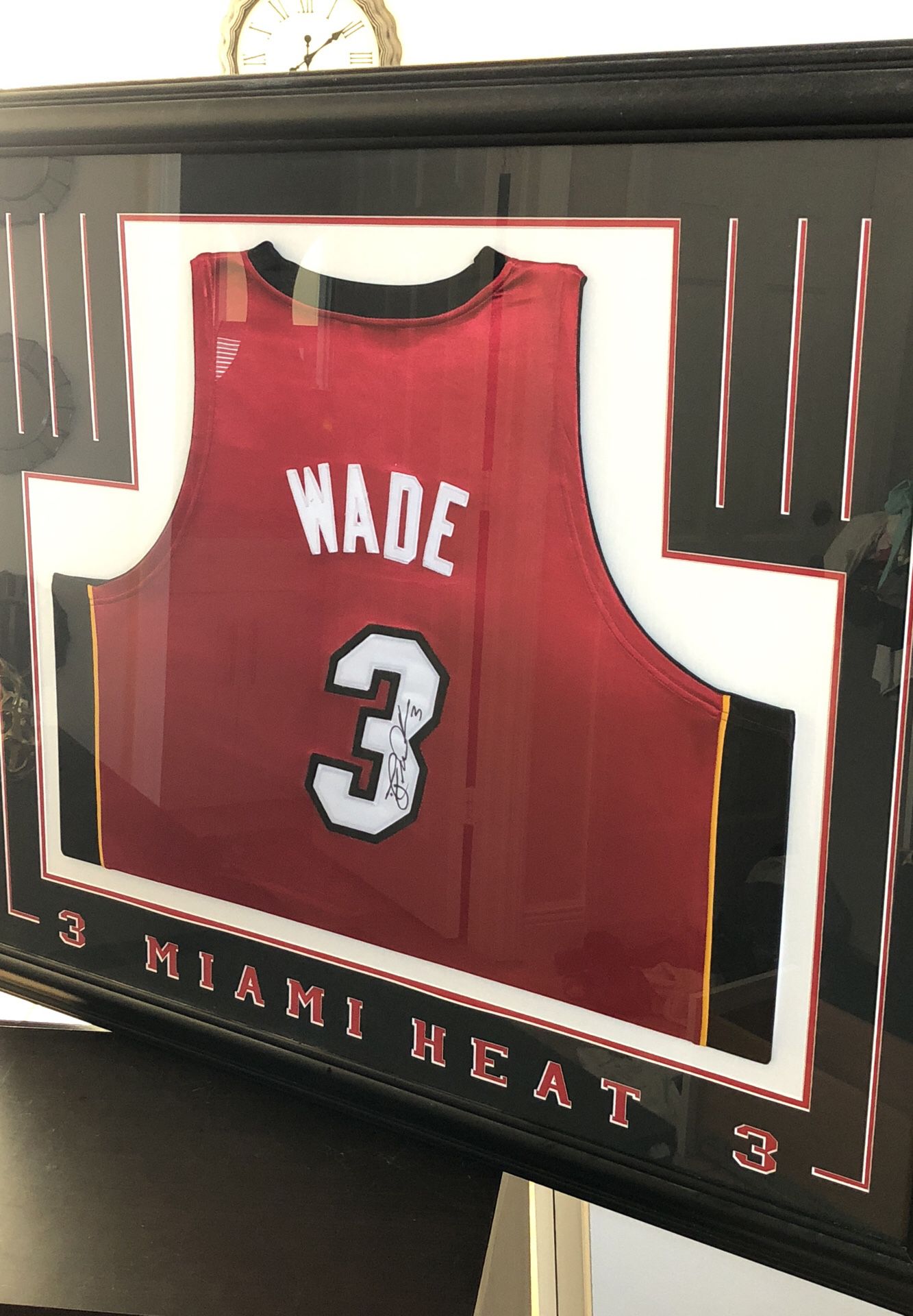 Authentic Dwyane Wade autographed jersey in beautiful frame for Sale in  Parkland, FL - OfferUp