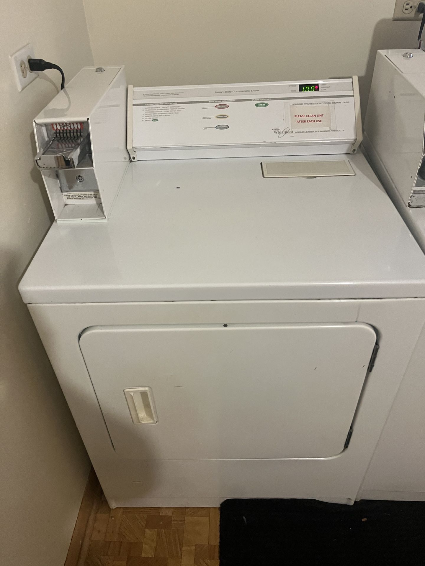 Whirlpool Gas Dryer - Coin operated