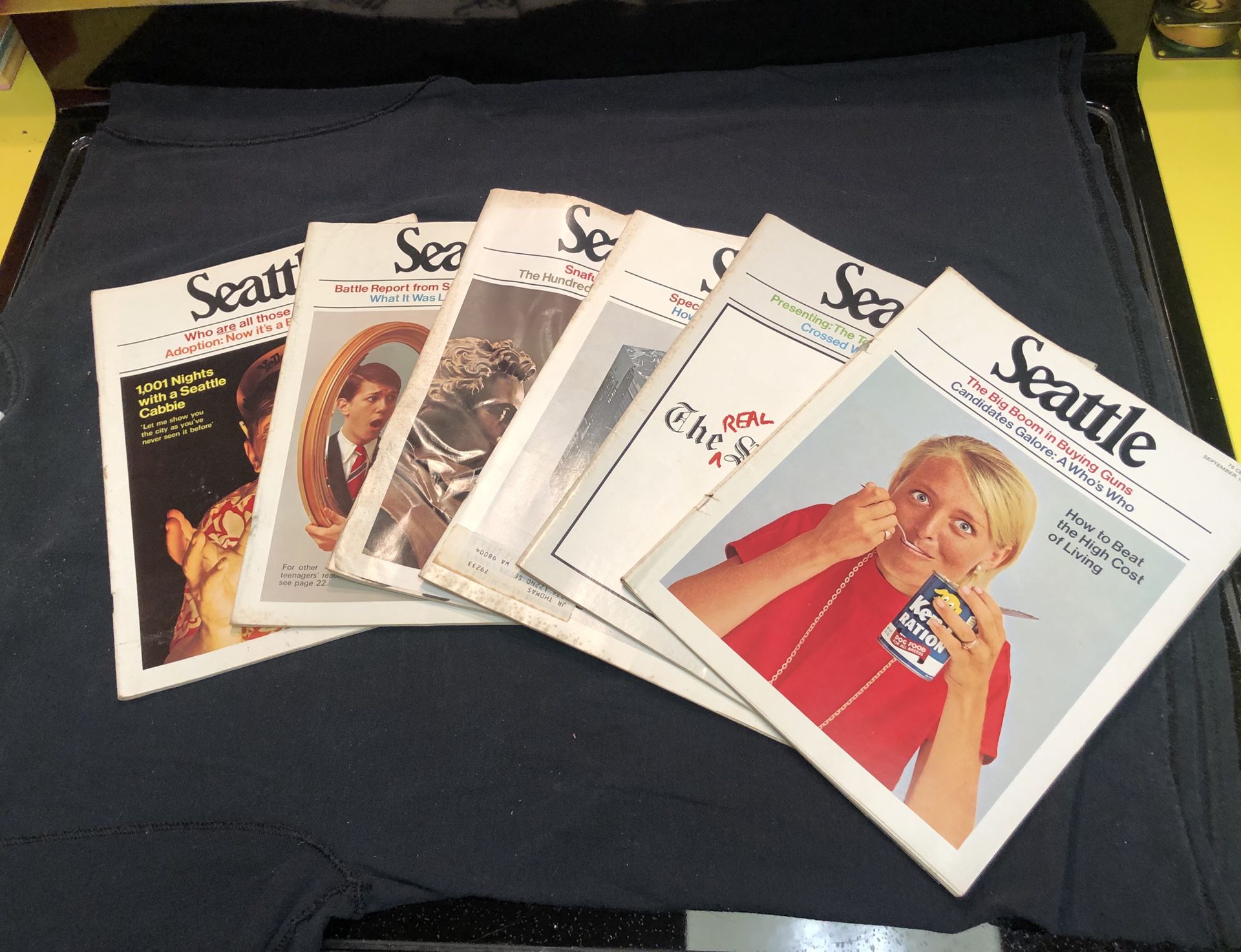 Six vintage 1969 Seattle magazines. So cool. Scarce!!