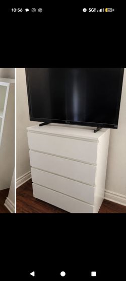 White wood drawer