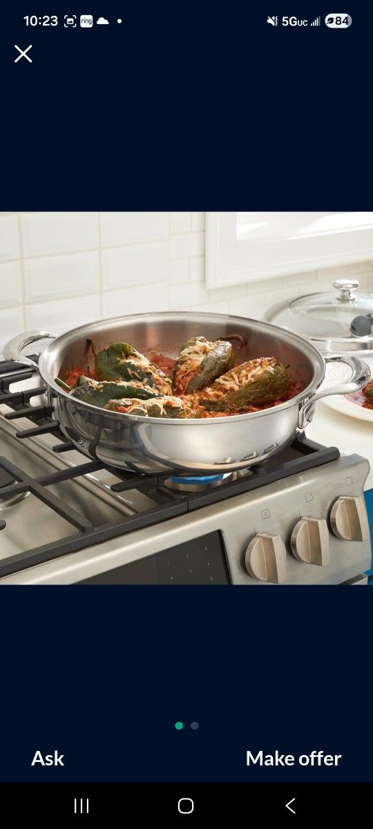 CACEROLA DE 6 QT DE ACERO INOXIDABLE 5-PLY VIDA SANA PRINCESS HOUSE ๐ป ๐พ