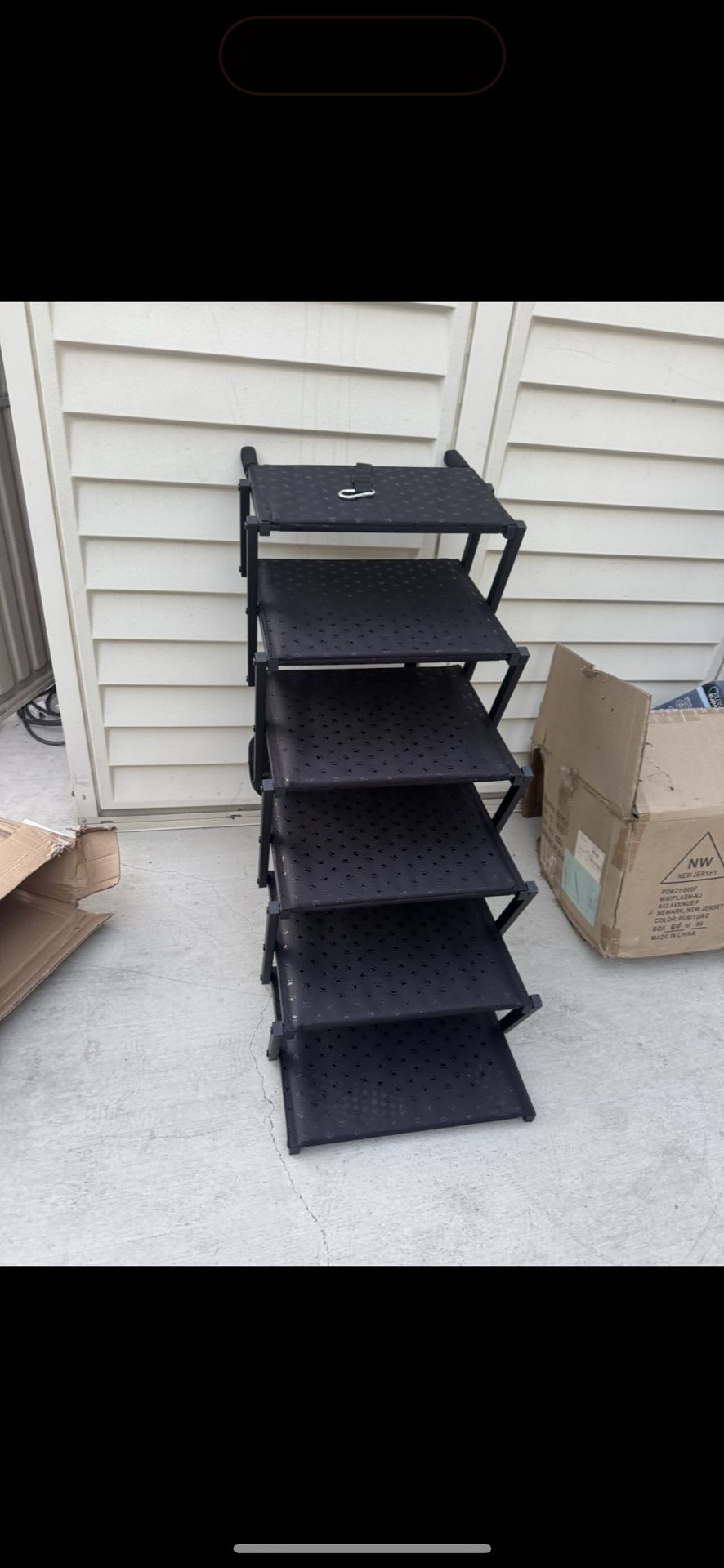Dog Stairs for Car - Foldable Dog Ramps with Non Slip Surface, Portable Dog Steps 6 steps