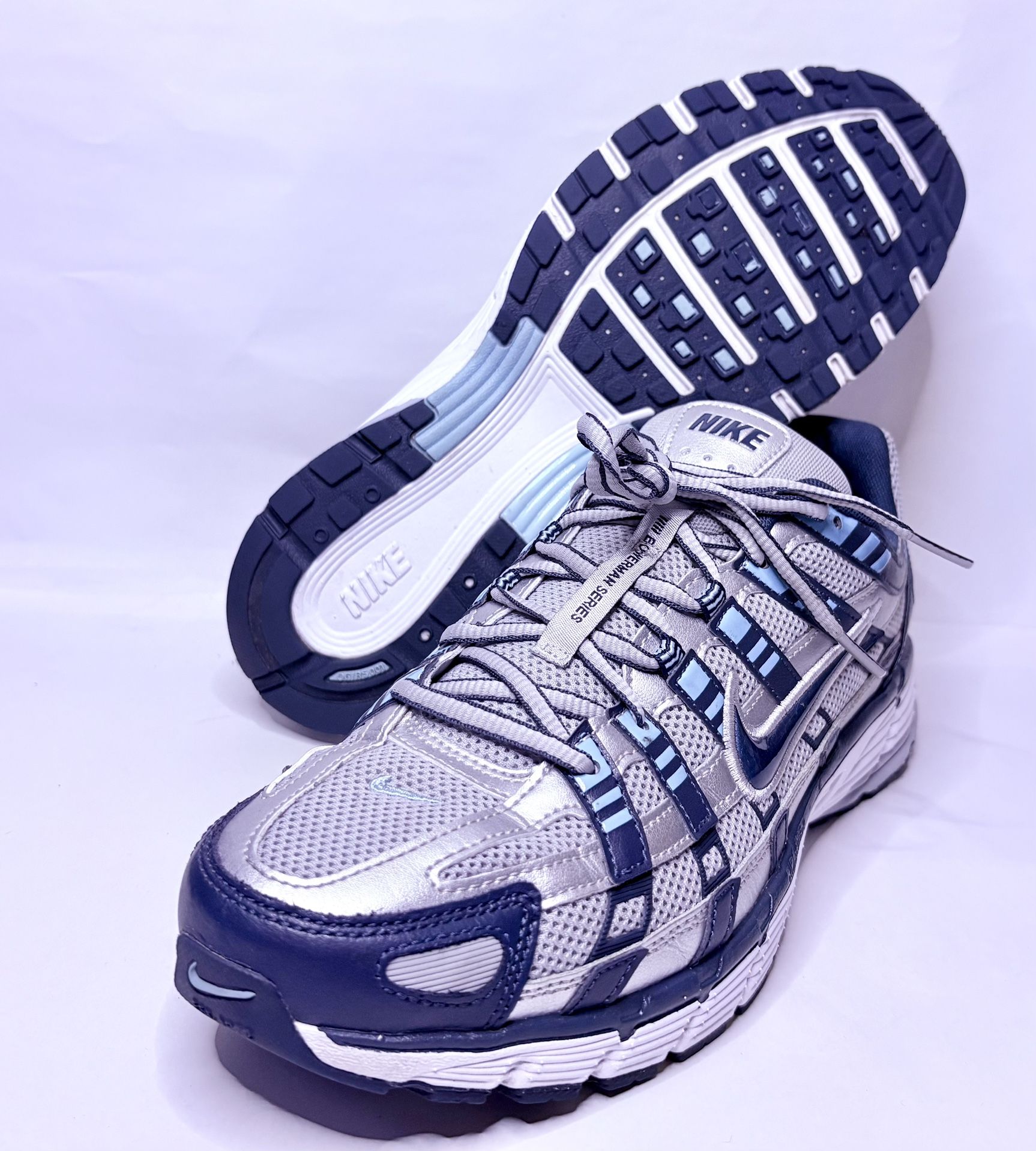 Nike P-6000 Armory Navy Flat Silver