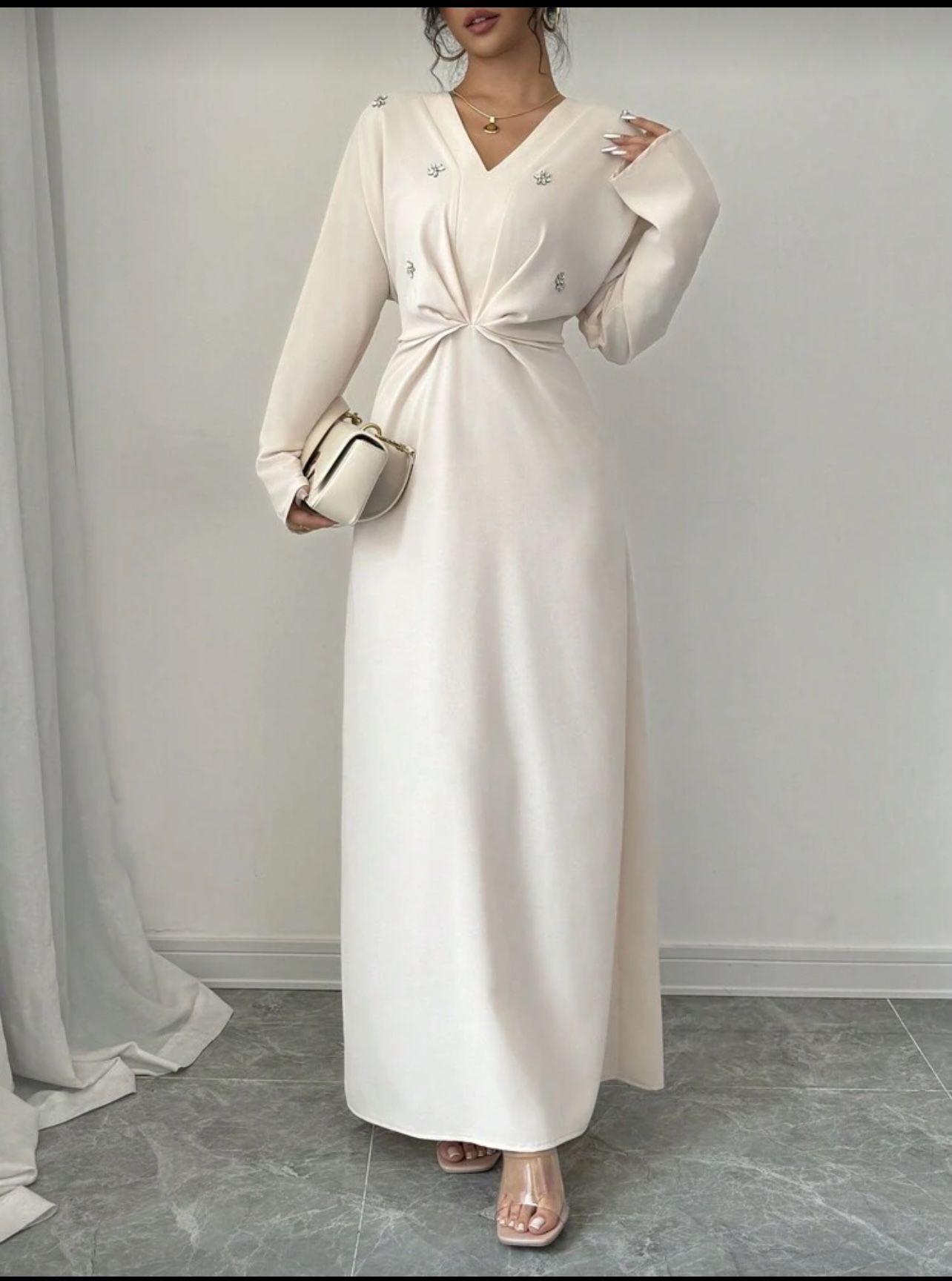 White Luxury Maxi Dress