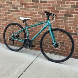 NEW 2025 SMALL KHS VITAMIN A LUCITE MINT GREEN 14 SPEED FITNESS HYBRID BIKE