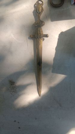 Vintage copper letter opener