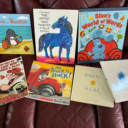 7 Lot Of Children’s Books Blues Clues Eric Carl