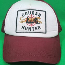 Cougar Hunter Maroon Mesh Baseball Hat (One Size)