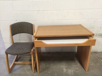 Desk and chair