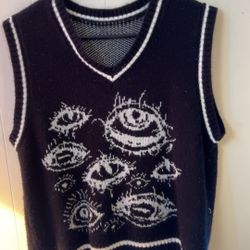 Large Knit Sweater Vest