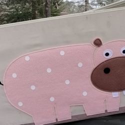 3 Sprout Large Hippo Toy/Storage Bin
