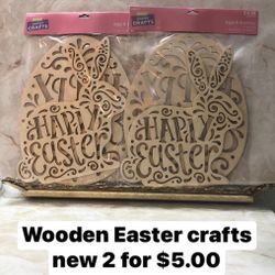 Wooden Easter Crafts $5 Lot