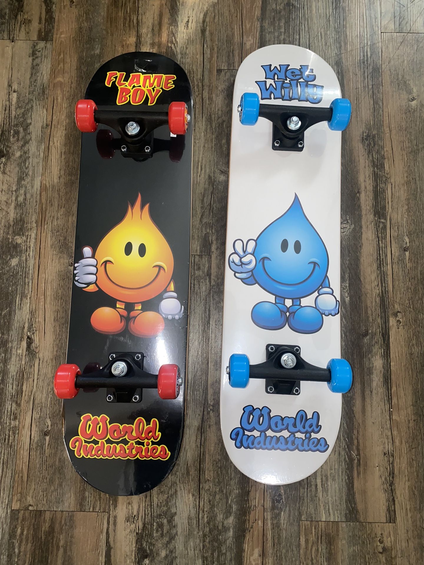 World Industries Flame Boy And Wet Willy Skate Boards