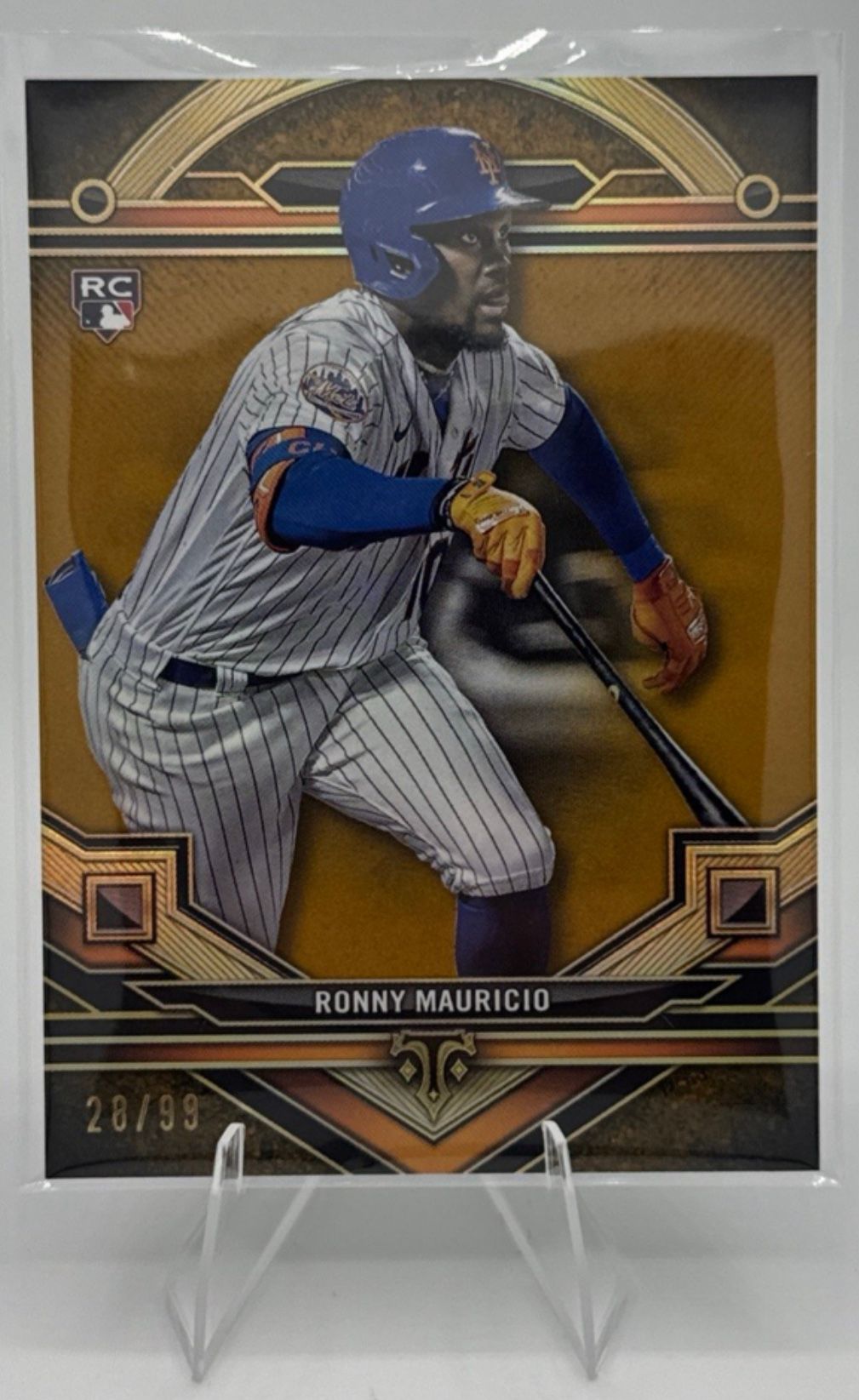 Ronny Mauricio Rookie /99 Gold 2024 Topps Triple Threads New York Mets SP RC