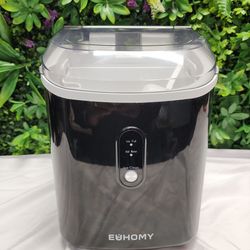 Euhomy IM-12S Countertop Ice Maker Portable Ice Machine Black w/ Auto Clean Function
