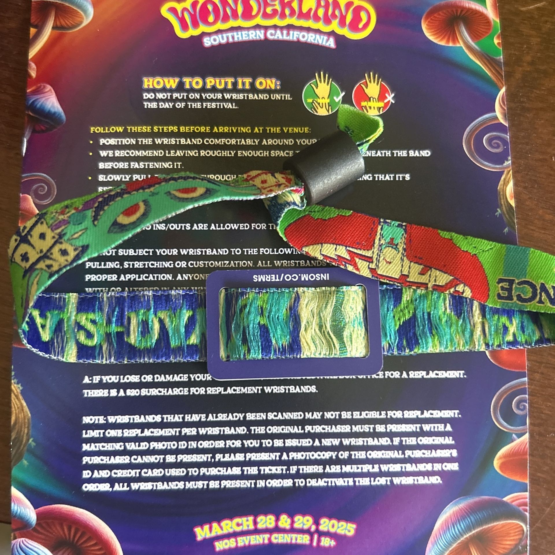 2 DAY BEYOND WONDERLAND TICKET