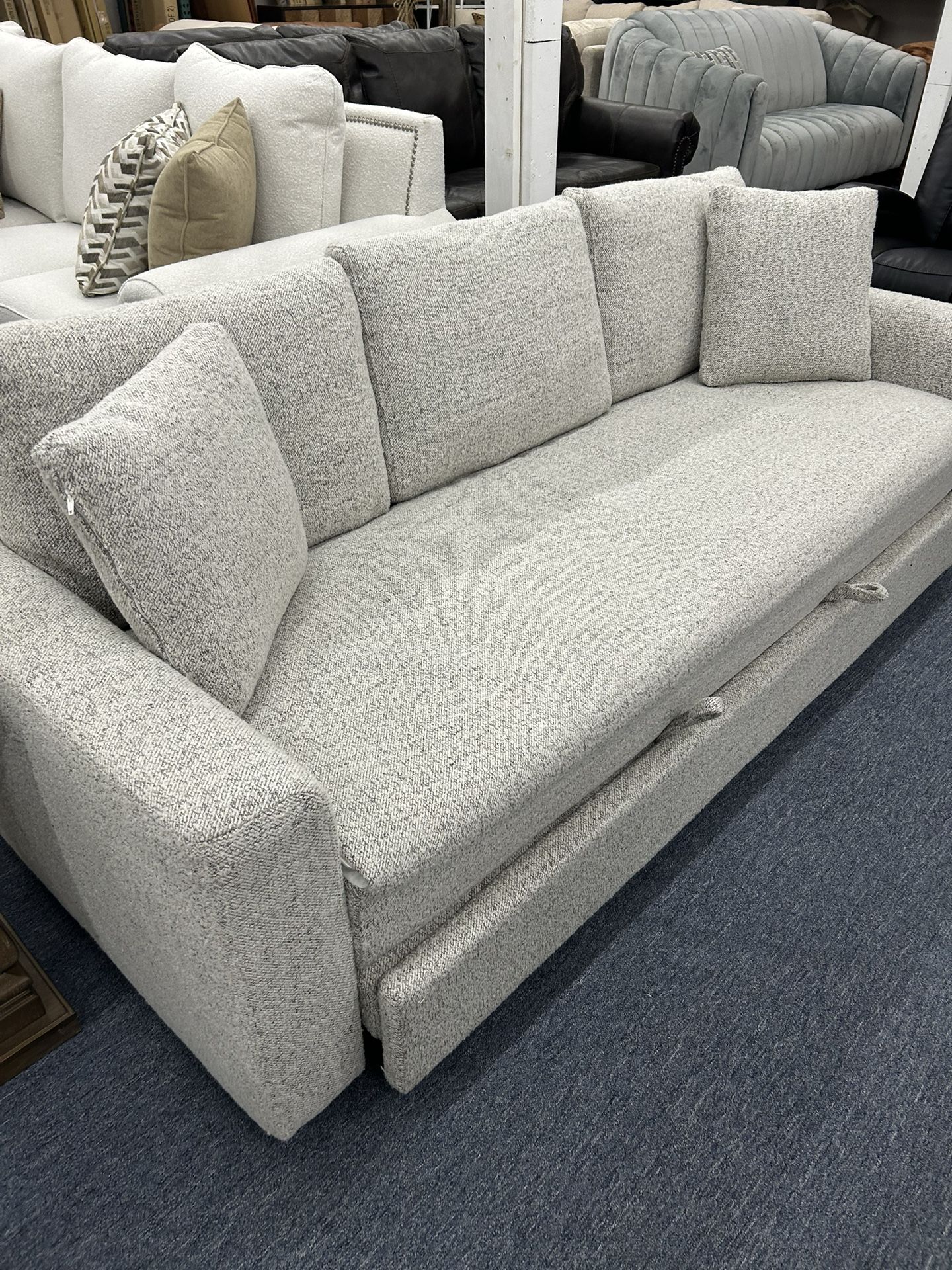  Brand New Soft Fabric Couches With Sleeper, Same Day Delivery 
