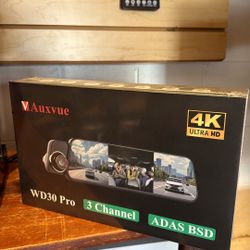 AUXVUE MIRROR DASH CAM 3ch
