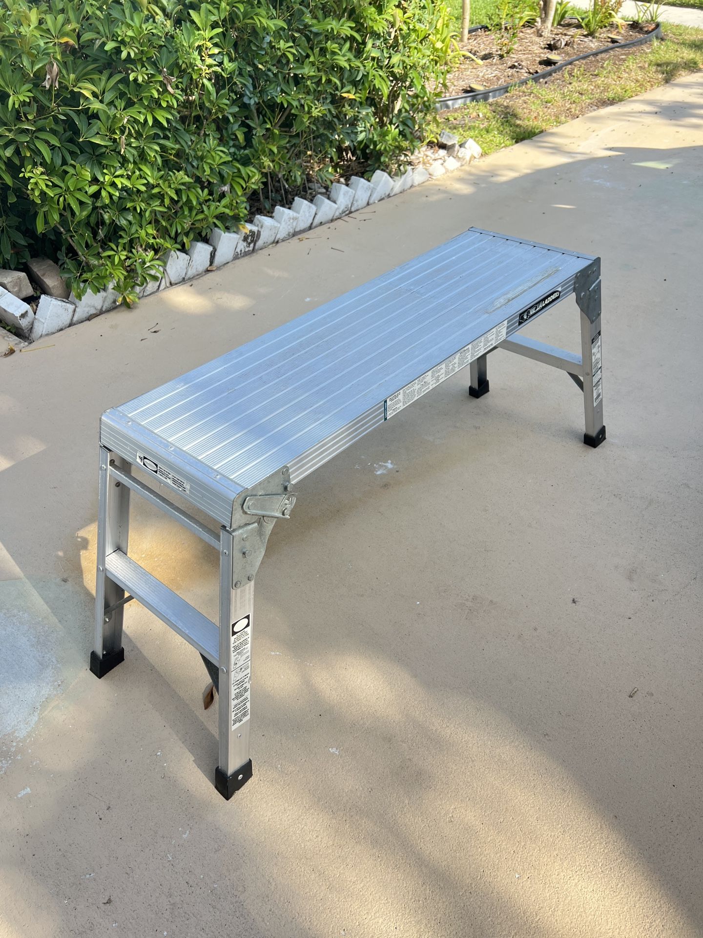Gorilla Slim Fold Work Platform Ladder  2 Pcs 