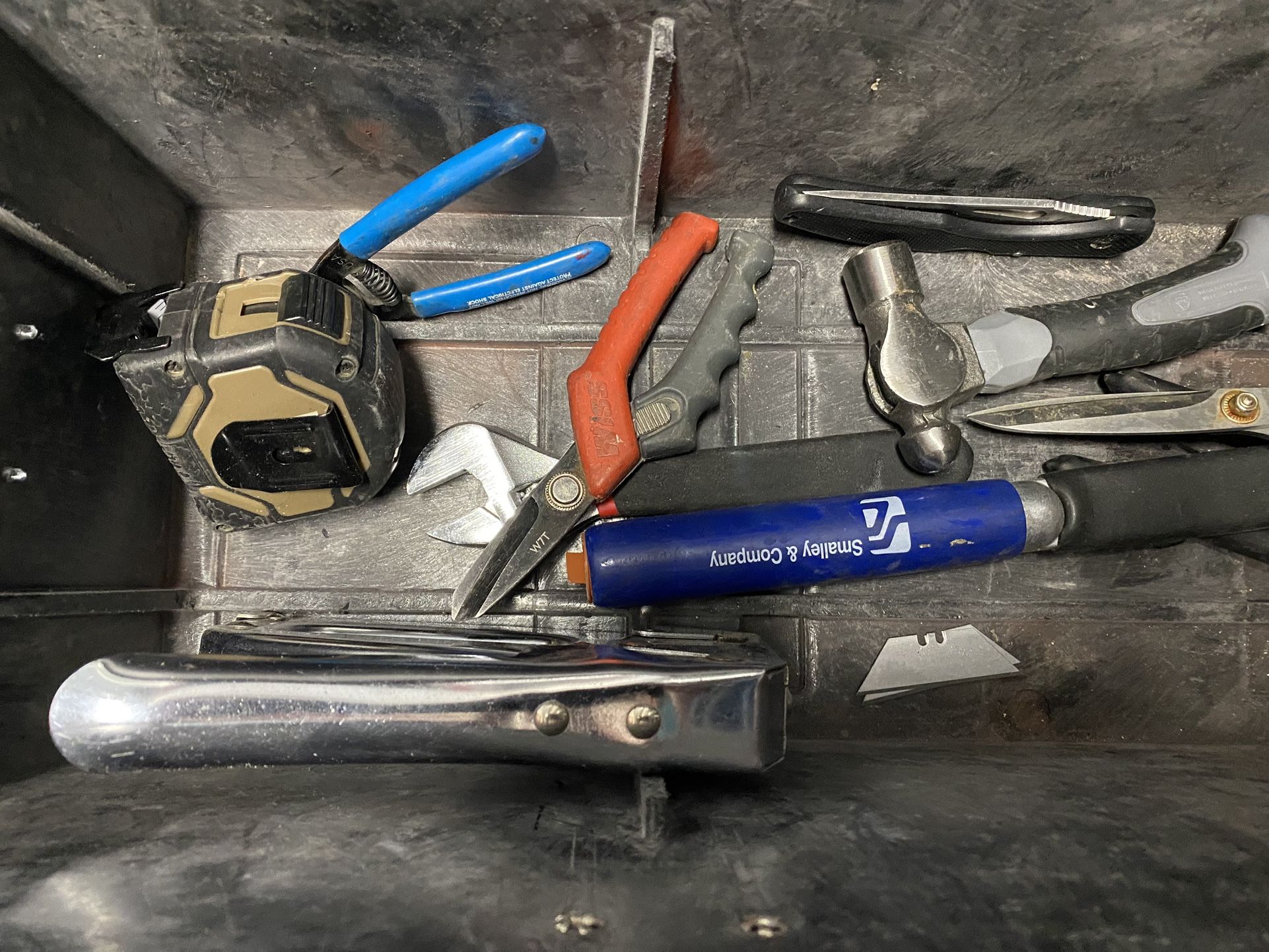 Over 50 misc hand took and box. $49. That’s less than $1 per tool. Like a mystery grab bag-treasure hunt!