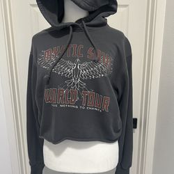 Hollister Cropped Hoodie- Small 