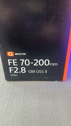 Sony Lens G Masters 70-200mm F 2.8 II