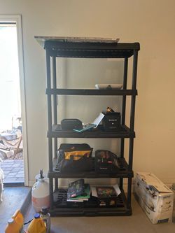 Plastic shelf