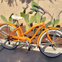 🧡 Micargi Rover 7SP Women’s Cruiser Bike – Orange