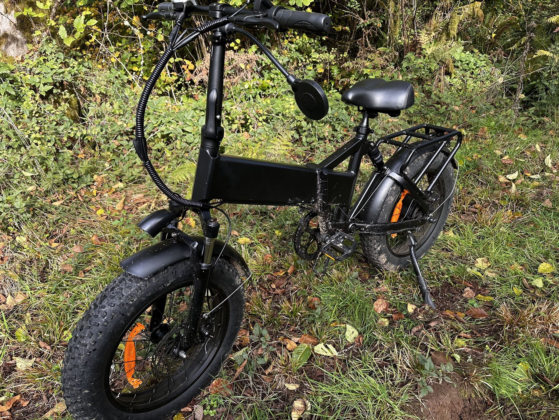 7GO ,EB3,Full Suspension Folding E-Bike, Black And Gray