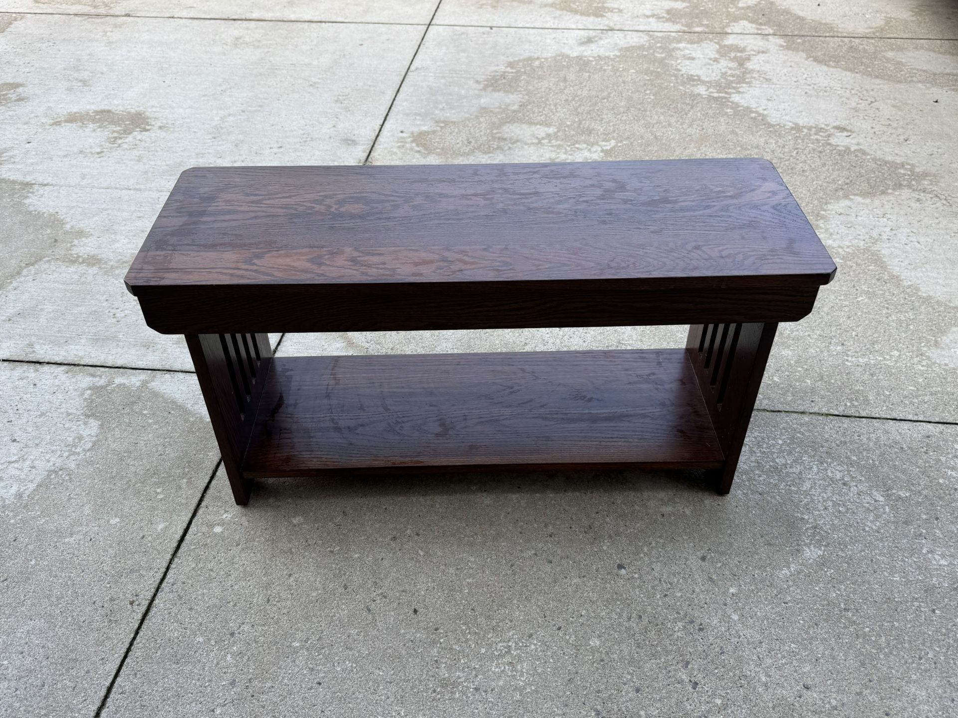 Solid Wood Accent Bench for Entryway/End of Bed with storage (36” x 18” x 12 1/2”)