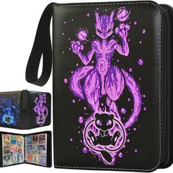 Card Binder Cards Holder 9-Pocket, Trading Binders for Card Games Collection Case Book Fits 900 Cards with 50 Removable Sleeves Display Storage Carryi