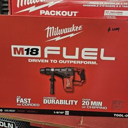 Milwaukee
M18 FUEL 18V Lithium-Ion Brushless Cordless 1-9/16 in. SDS-Max Rotary Hammer (Tool-Only)