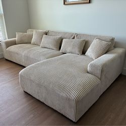 Corduroy Sectional