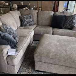 🌹Stone Cozy Couch Sectional / Living Room Set Ashley 🌹 Brand New 🌟 In Stock 👍