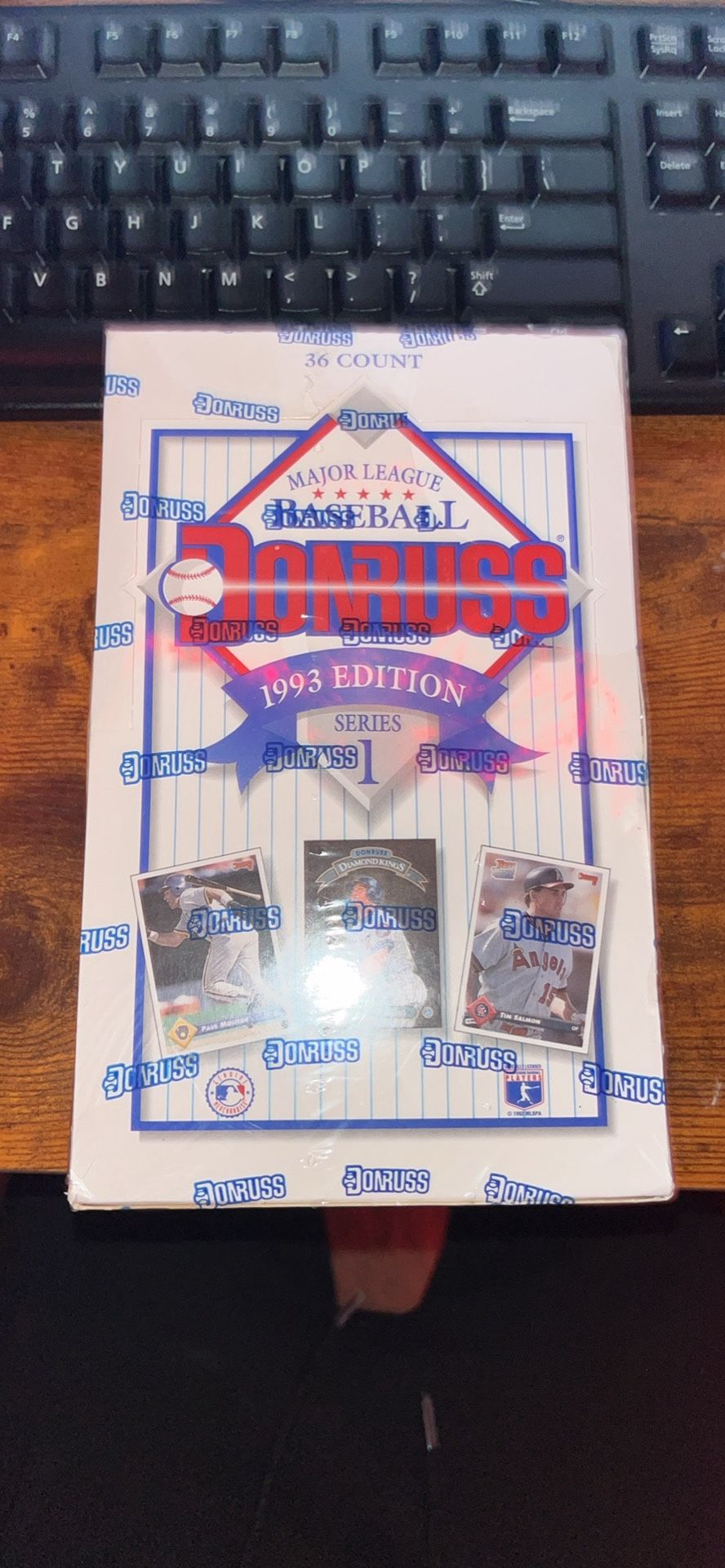 1993 donruss series 1 baseball card wax box sealed