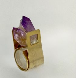 Vintage Arthur Court San Francisco amethyst  ring