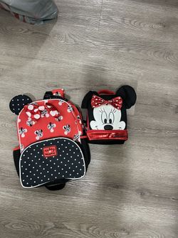 Minnie Mouse Backpack And Lunch Bag