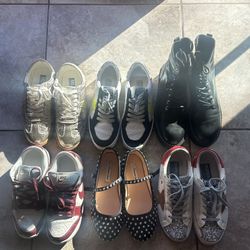 6 Pairs Of Women Shoes/Sneakers/Boots 
